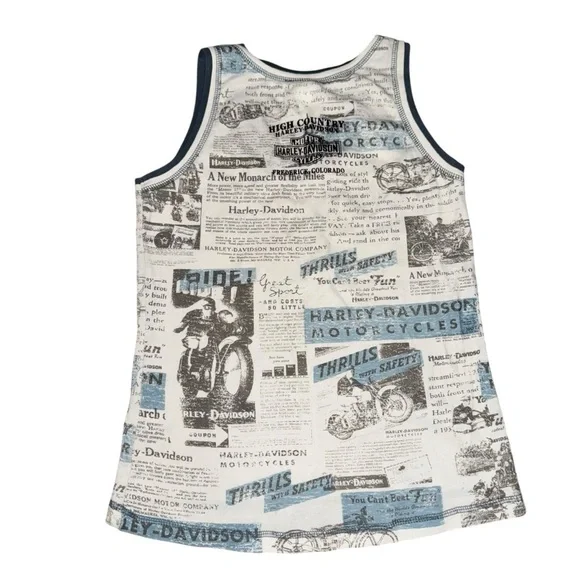 Harley-Davidson Women’s Sleeveless Tank Top Graphic Tee 100% Cotton Small - Picture 3 of 8